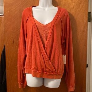 COPY - Anthropologie cross front sweater set with cami